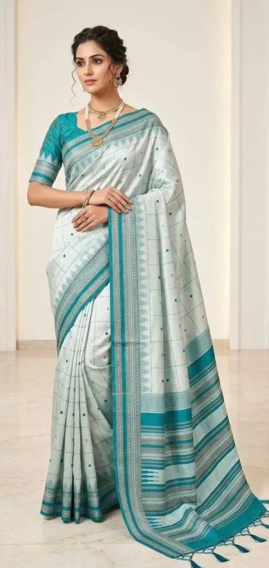 Buy Rani 307 Lichi Silk Jacquard South Style Saree Supplier in Surat 2026