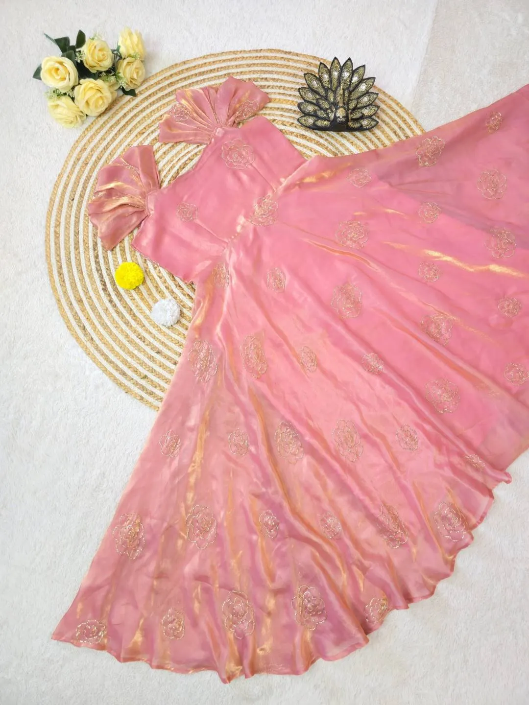 Launching ZT 225 Anisha Space Silk Sequence Fency Dress Wholesale Market 2026