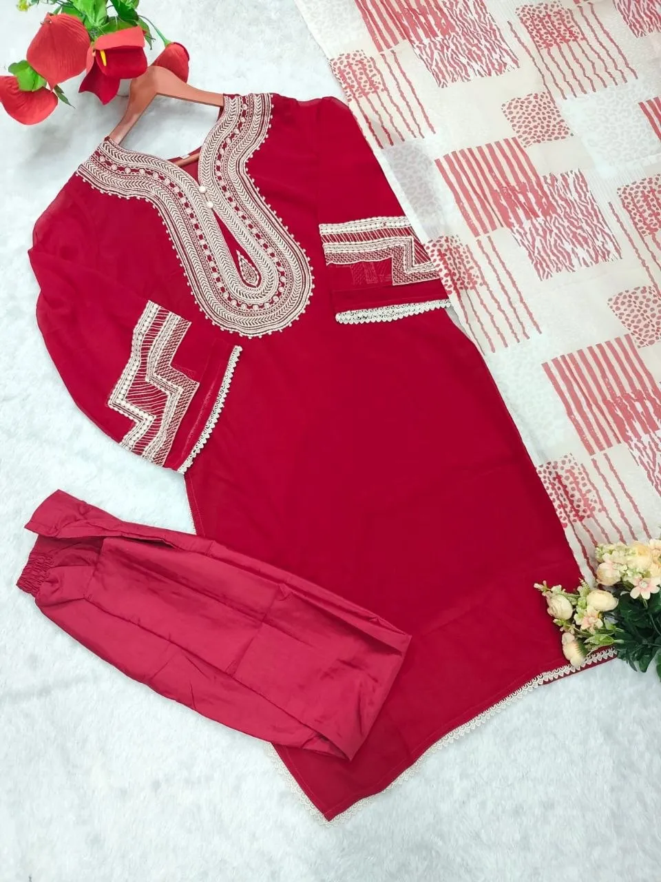 Beautiful Zarin 198 Georgette Embroidery Sequence Work Readymade Dress 2026