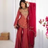 Launching Sabina 852 Simar Silk Embroidery Trending Party Wear Designer Top Gharara 2026
