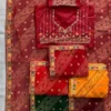 Latest Kiara Sarika Georgette Printed Embroidery Work Festival Saree 2026