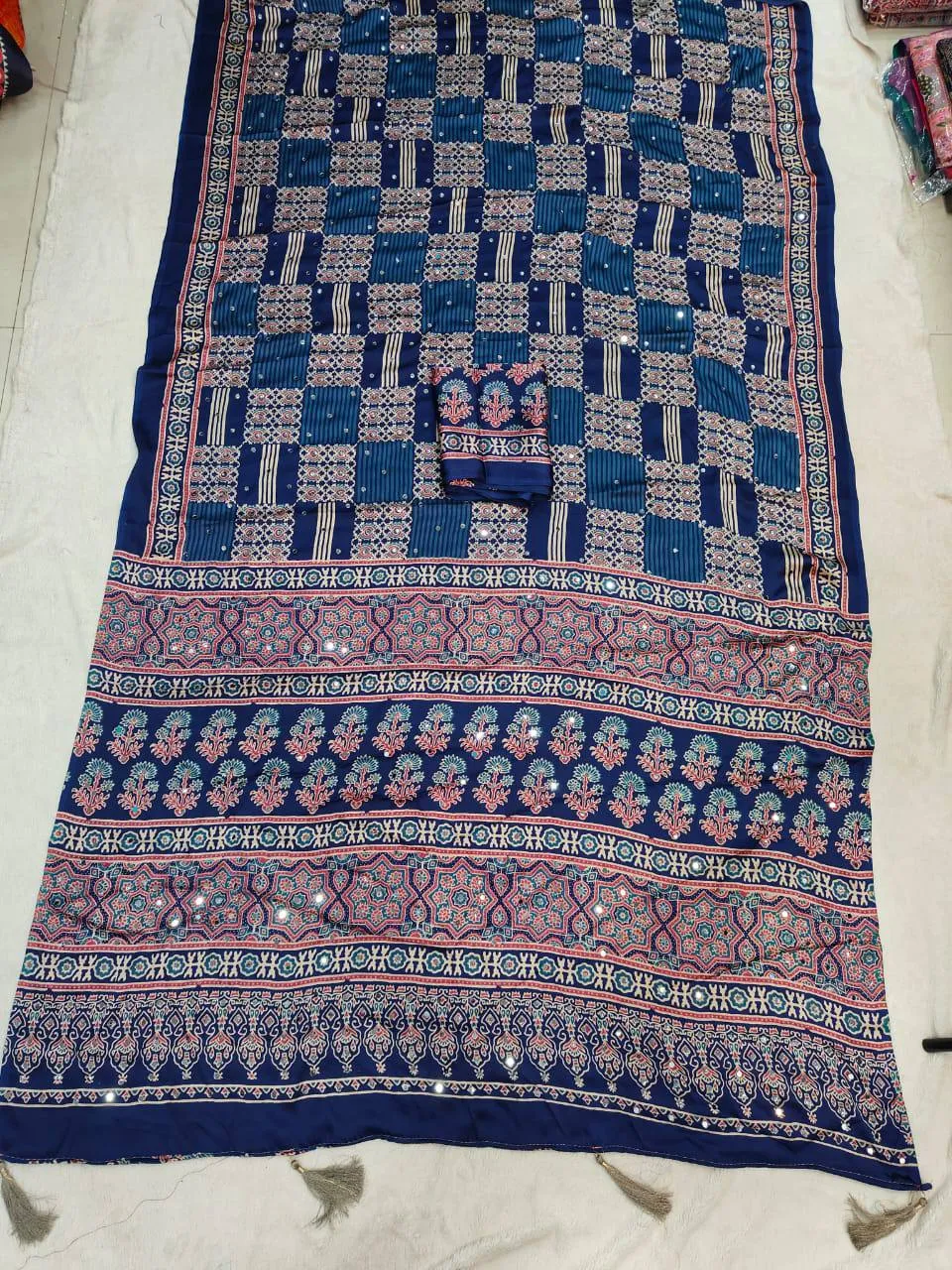 Latest Laxmi 1117 Japan Silk Mirrors Work Party Wear Saree Collection 2026