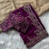 MHV Manyata Fandy Sattin Silk Embroidery Wedding Wear Saree