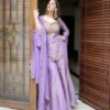 Launching Sabina 852 Simar Silk Embroidery Trending Party Wear Designer Top Gharara 2026