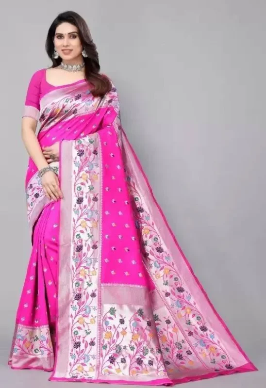 Latest Rani 295 Lichi Silk Jacquard Wedding Wear Saree Supplier 2026