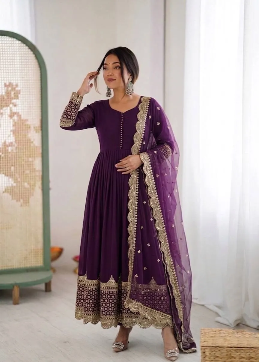 Buy Sabina 194 Georgette Sequence Embroidery Work Wedding Gown Collection 2026 2026
