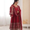 Latest Sabina 5016 Roman Silk Embroidery Work Wedding Anarkali Gown 2026