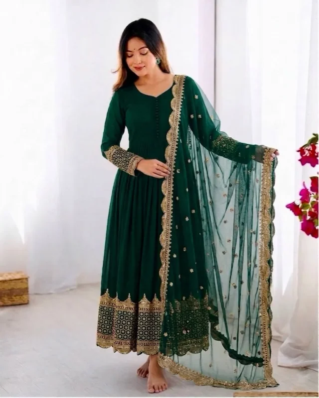 Buy Sabina 194 Georgette Sequence Embroidery Work Wedding Gown Collection 2026 2026