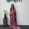 Latest RBC Gajji Silk Ajarakh Printed Mirror Work Festival Saree Collection 2026