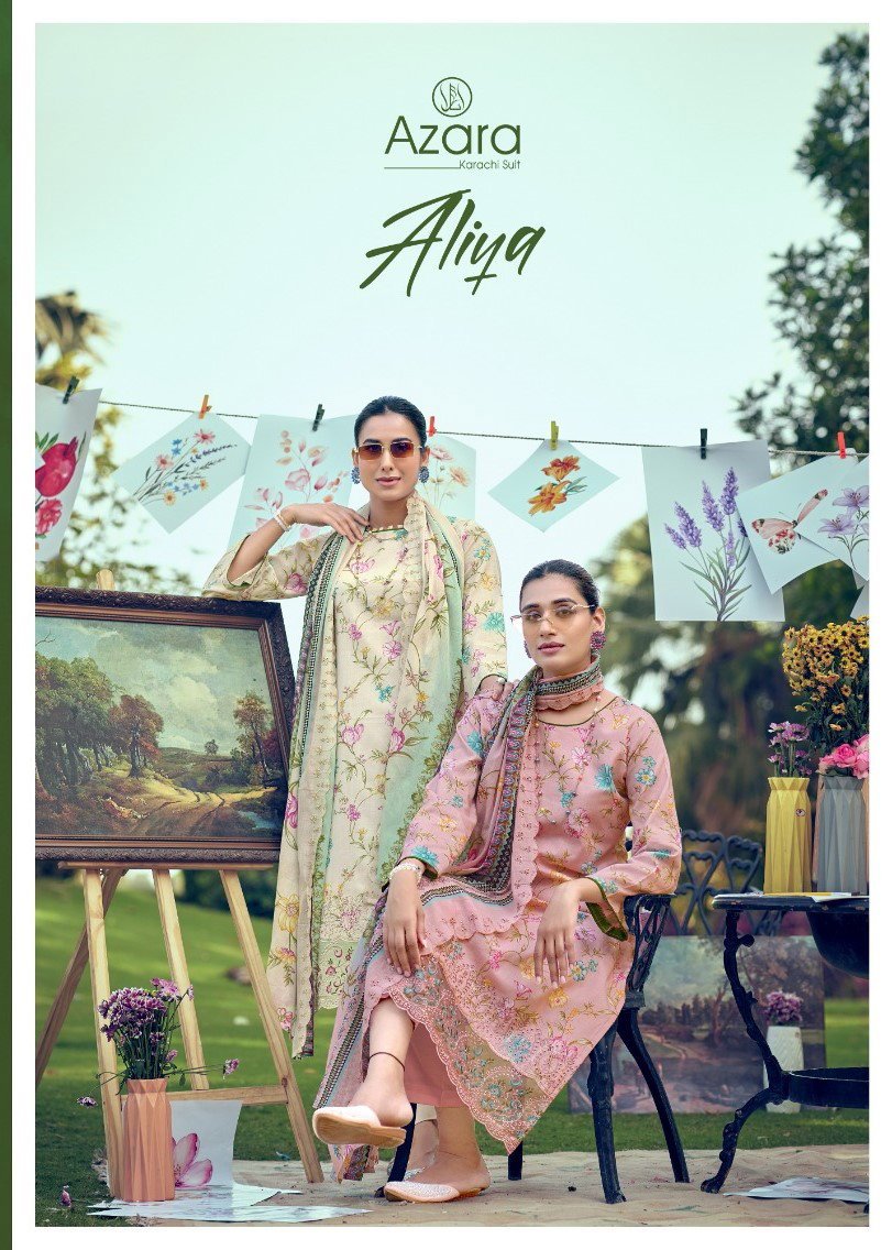 Radhika Azara Aliya Lawn Cotton Embroidered Salwar Kameez Wholesale