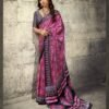 Rajtex Pure Ajrakh 041 Modal Satin Ajrakh Printed Saree Wholesale