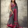 Rajtex Pure Ajrakh 041 Modal Satin Ajrakh Printed Saree Wholesale