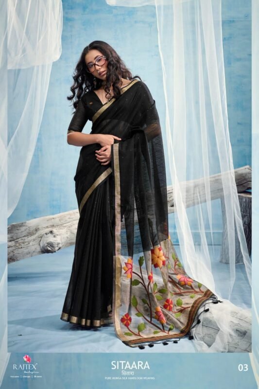 Launching Rajtex Sitaara Munga Silk Handloom Weaving Saree Wholesale 2026