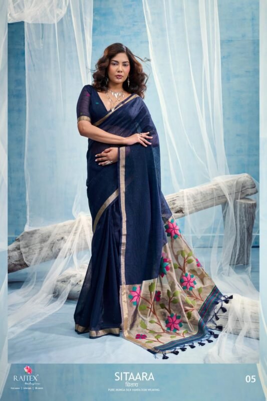 Launching Rajtex Sitaara Munga Silk Handloom Weaving Saree Wholesale 2026