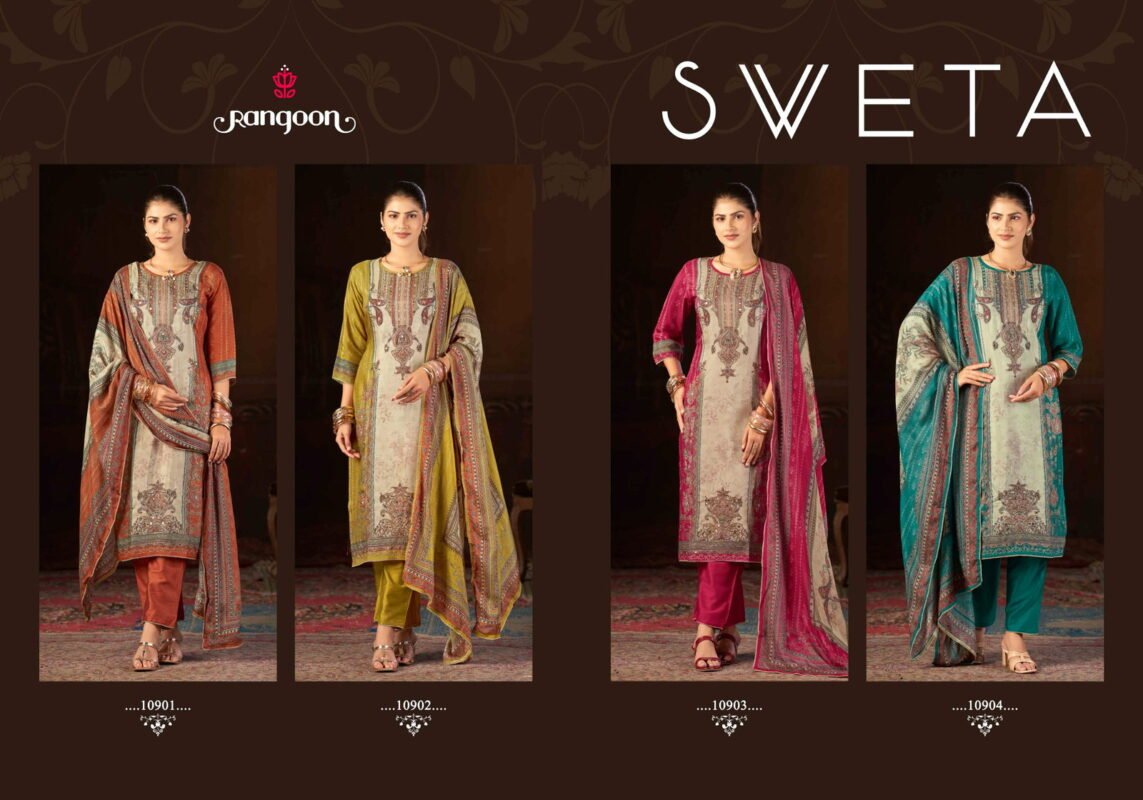 Latest Rangoon Sweta Muslim Digital Print Kurti With Bottom Dupatta Wholesale 2026