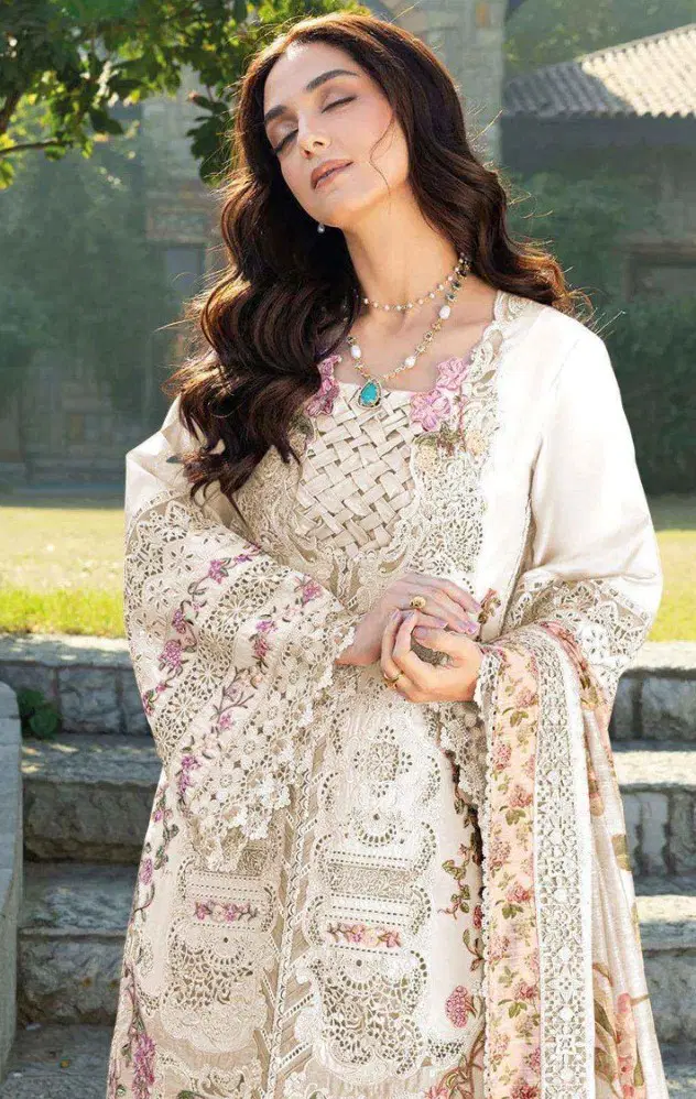Saniya Elaf 1741 And 1744 Cotton Embroidered Salwar Kameez Wholesale