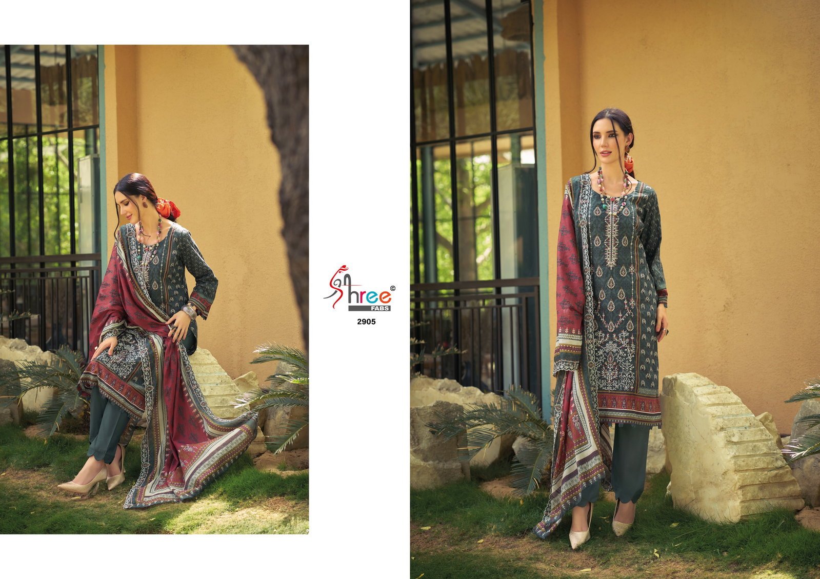 Shree Bin Saeed Lawn Collection Vol 29 Cotton Embroidered Pakistani Suit Wholesale