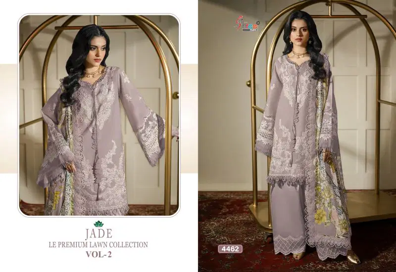 Stylish Shree Jade Le Premium Lawn Collection Vol 2 Chiffon Dupatta Cotton Salwae Kameez Wholesale 2026