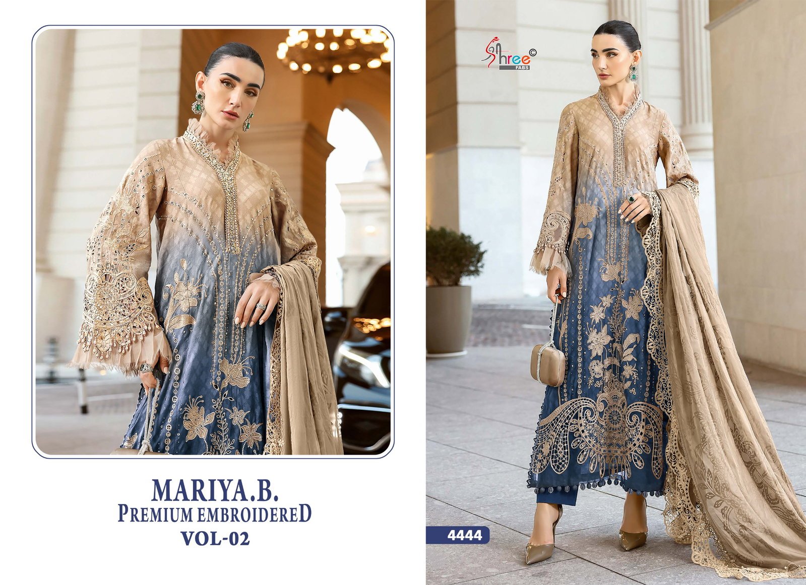 Launching Shree Mariya B Premium Embroidered Vol 2 Cotton Dupatta Pakistani Salwar Suit Wholesale 2026