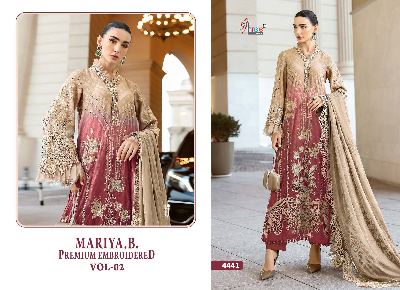 Launching Shree Mariya B Premium Embroidered Vol 2 Cotton Dupatta Pakistani Salwar Suit Wholesale 2026