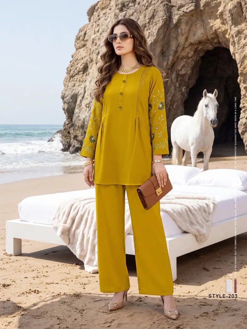 Stylish Tips And Tops Honey Vol 02 Rayon Embroidered Co Ord Set Collection Wholesale 2026