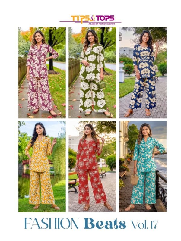 Stylish Tips And Tops Fashion Beats Vol 17 Rayon Printed Kurti With Bottom Wholesale 2026