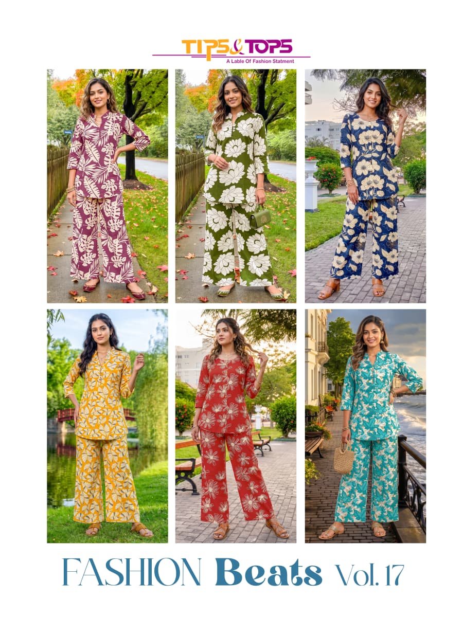 Stylish Tips And Tops Fashion Beats Vol 17 Rayon Printed Kurti With Bottom Wholesale 2026