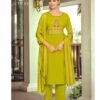 Beautiful Woodee Nikhaar Rayon Jacquard Work Kurti With Bottom Dupatta Wholesale 2026