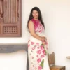 WMS Tabby Silk Printed Hand Work Festival Saree Supplier in Surat