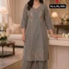 Laxmy Cotton Embroidery Work Office Wear Kurti Pant Set