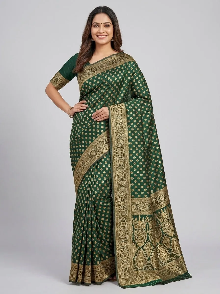 LFK 5359 Banarasi Soft Silk Zari Work Festival Saree Wholesale Market in Surat