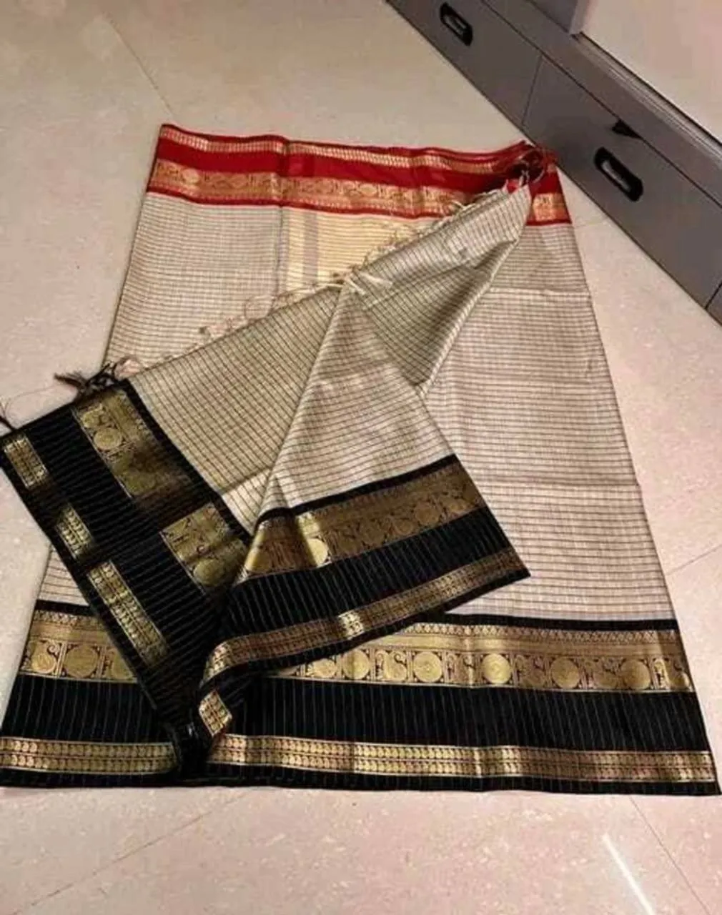 Netra Cotton Silk Jacquard Work Banarasi Saree wholesale online