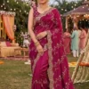 RBC 6016 Gold Crush Designer Gota Foil Work Festival Saree