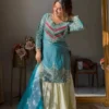Zarin Aarya Viscose Satin Embroidery Work Raksha Bandhan Gharara Suit