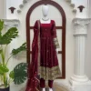 Deepika 1634 Fandy Silk Sequence Work Party Wear Designer Gown for Women