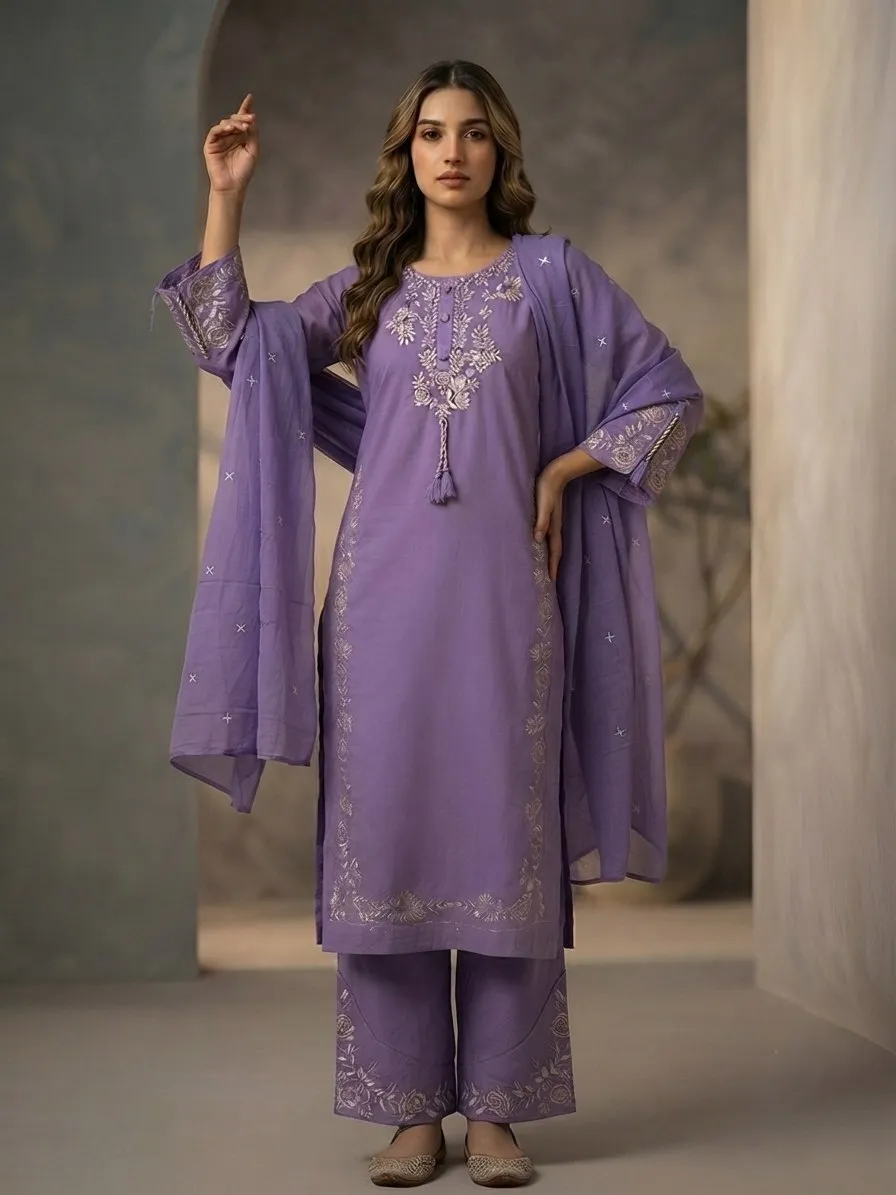 Shiv 3016 Cotton Embroidery Work Readymade Dress Raksha Bandhan Collection For Women