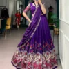 WMN 1220 Tasar Silk Kalamkari Printed Lehenga Choli Exporters in India