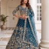 DKT 5184 Net Sequence Embroidery Work Reception Lehenga Choli for Women Manufacturers in Surat