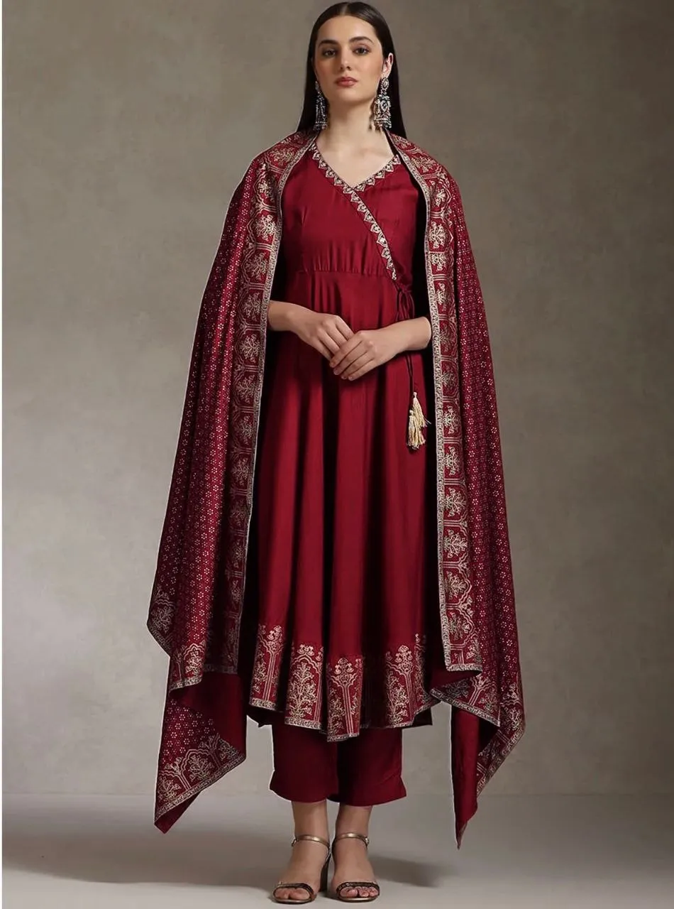 Beauty 1029 Rayon Embroidery Printed Work Anarkali Gown for Women
