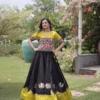 Moni 7172 Roman Silk Gota Mirror Work Navratri Top Lehenga Online