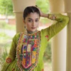 Moni 1267 Faux Georgette Bandhani Print Kutchi Patchwork Gown Navratri Collections