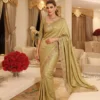 Kiara Spiral Kanjivaram Silk Sequence Embroidery Work Party Wear Saree Collections