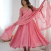 Sabina 5363 Georgette Sequence Embroidery work Anarkali Bottom With Duppata