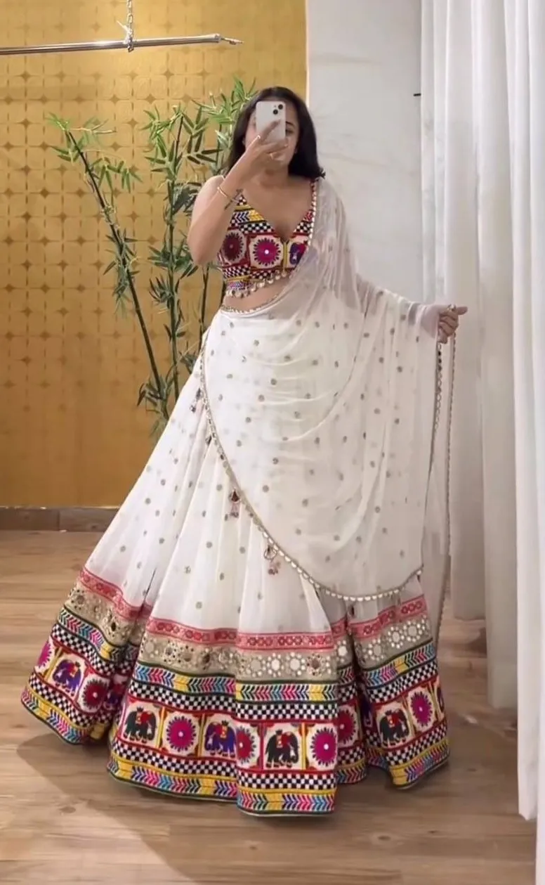 Deepika 277 Faux Georgette Sequence Kodi Work Navratri Special Lehenga Choli Collection