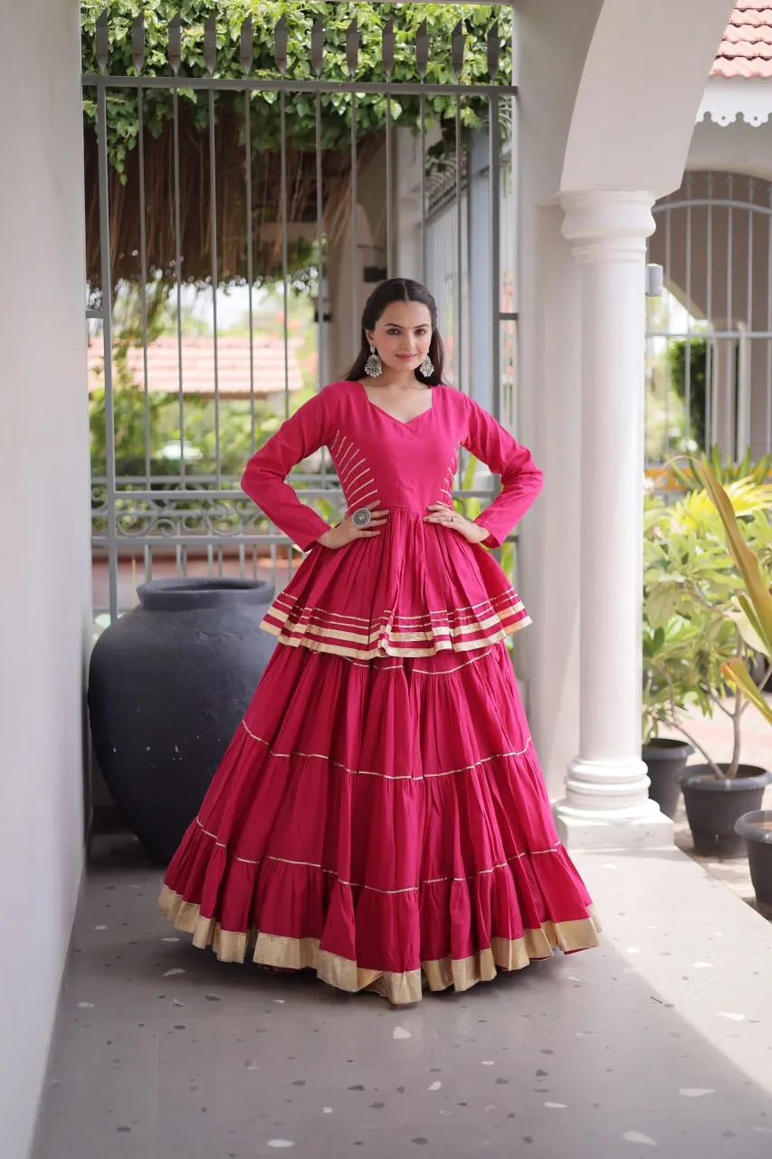 Mohini 7176 Cora Cotton Gota Patti Work Navratri Top Lehenga Collection
