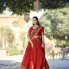 WMN 1911 Cotton Zari Work Trending South Style Lehenga Saree