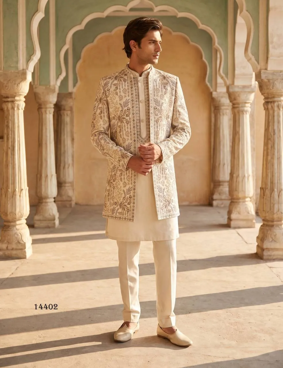 Shyam Vol 144 Armani Embroidery Work Indo Western Collection