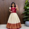 Pari Cotton Silk Weaving Zari Work Kids Lehenga Choli Exporters in India