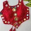 Ruhi 21 Georgette Bandhani Mirror Work Navratri Trending Readymade Blouse
