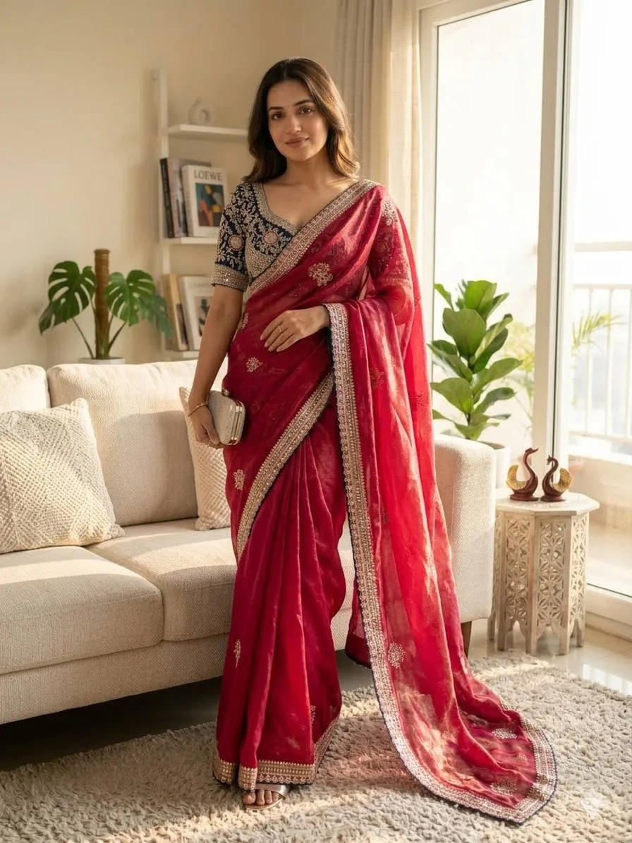 SS1010 5577 Fandy Satin Silk Designer Saree Collection